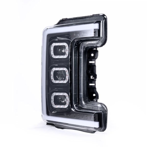 Projector Led Headlights Assembly Compatible with Ford F250/F350/F450/F550 2017-2019, w/Led Turn Signal, Led DRL, Side Marker, Plug & Play, CREE LED Chips, Passenger and Driver Side, Classic Style