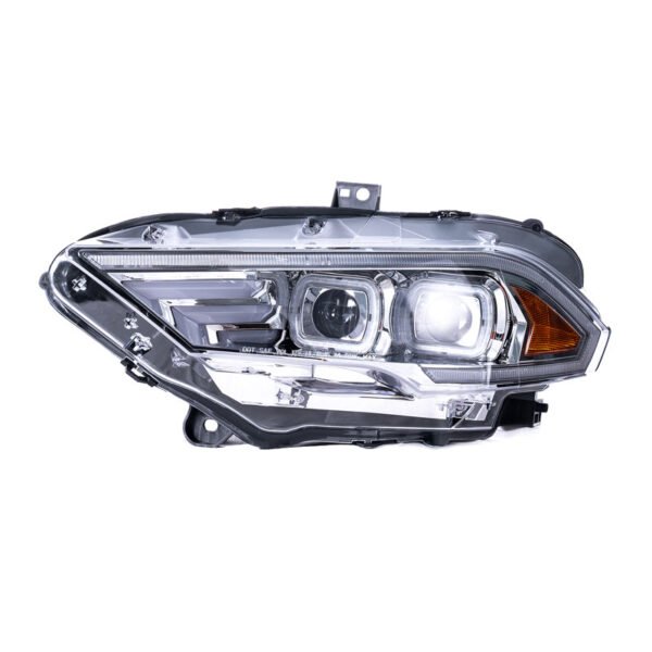 Projector Led Headlights Assembly Compatible with Ford Mustang 2018-2022, w/Led Turn Signal, Led DRL, Side Marker, Plug & Play, CREE LED Chips, Passenger and Driver Side