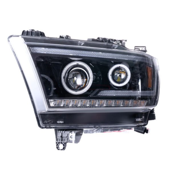 Projector Led Headlights Assembly Compatible with Dodge Ram 1500 Pickup 2019-2021, w/Led Turn Signal, Led DRL, Side Marker, Plug & Play, CREE LED Chips, Passenger and Driver Side, Type B