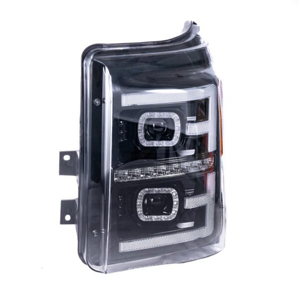 Projector Led Headlights Assembly Compatible with Ford F250/F350/F450 2011-2016, w/Led Turn Signal, Led DRL, Side Marker, Plug & Play, CREE LED Chips, Passenger and Driver Side, Classic Style