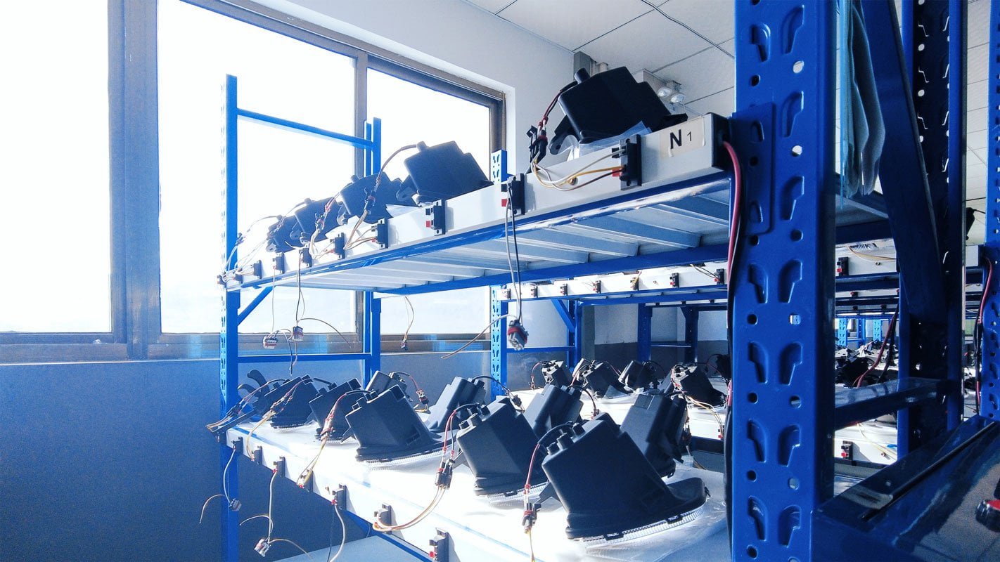 Automotive lighting aging test room