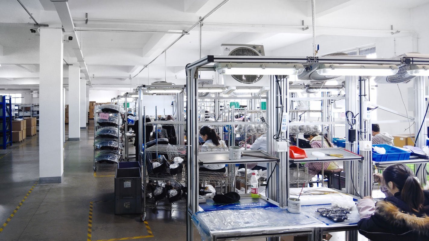 Real automotive lighting production line