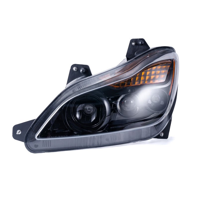 Kenworth commercial truck headlight front view